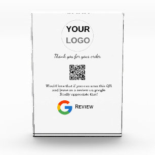 Google review business logo Scan QR review Photo Block