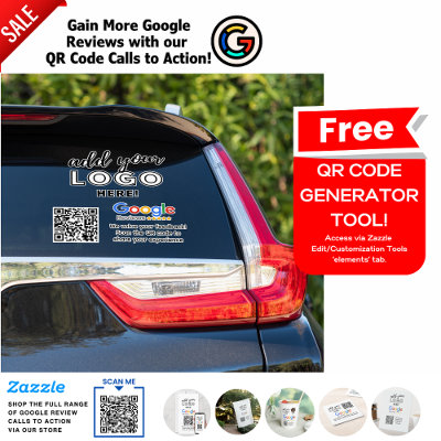 Google Review Call To Act Window Stickers QR CODE