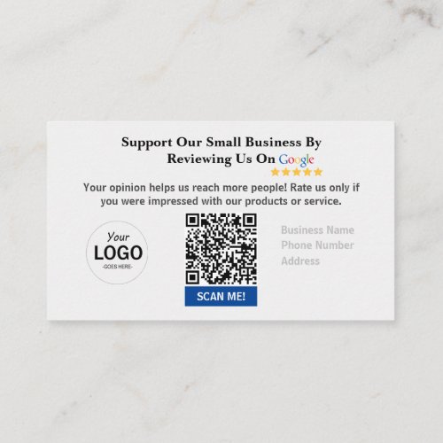 Google Review Card With Coupon