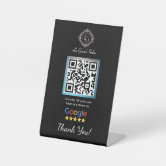 Review us on Google hotel door hanger with Google review QR code