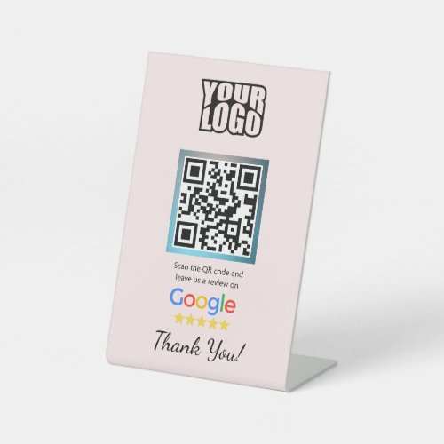 Google Review Counter Sign Pedestal Stand Template