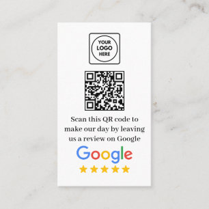 Google Review Link QR Business Card