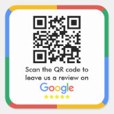 Review us on Google hotel door hanger with Google review QR code