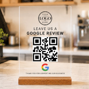 Google Review Logo Acrylic Tabletop Display