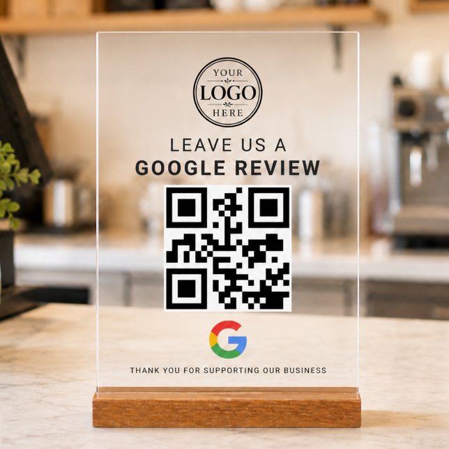 Google Review Logo Acrylic Tabletop Display (Creator Uploaded)