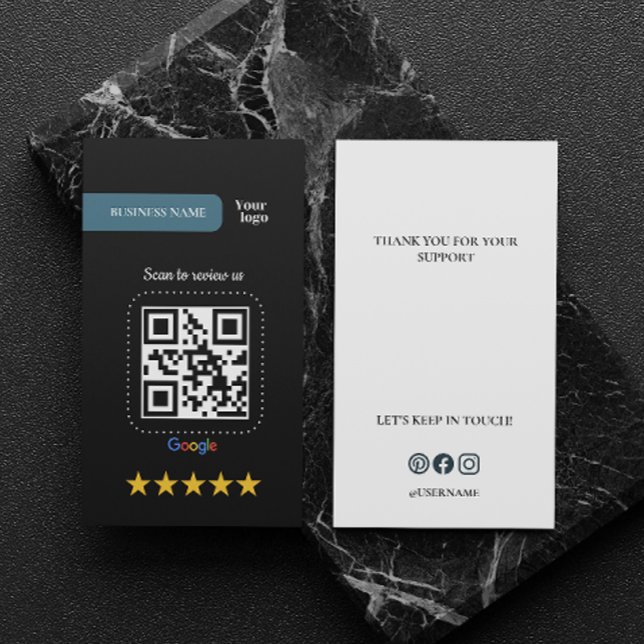 Google Review My Business Add Logo Qr Code Card (Google Review My Business Add Logo Qr Code Business Card)