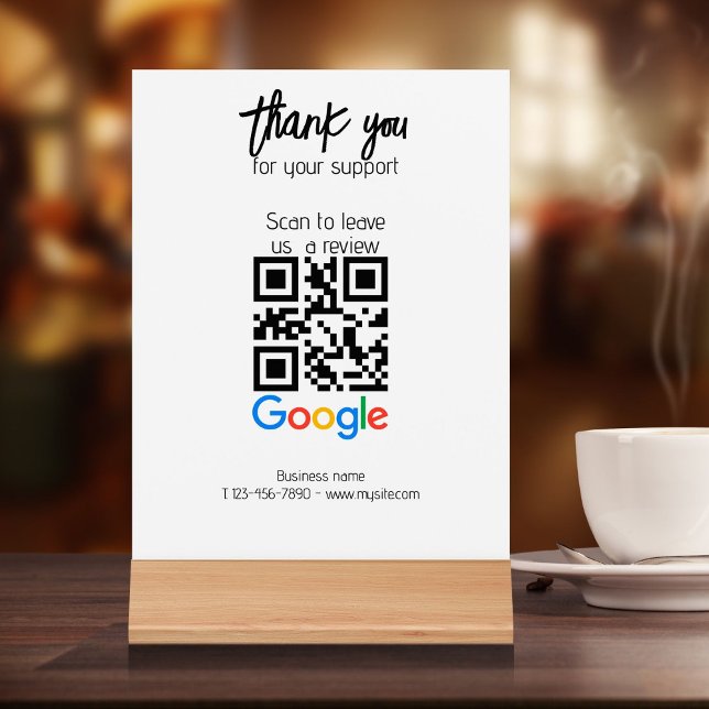 Google Review My Business Script Thank You Qr Code Holder (Google Review My Business Script Thank You Qr Code Holder)