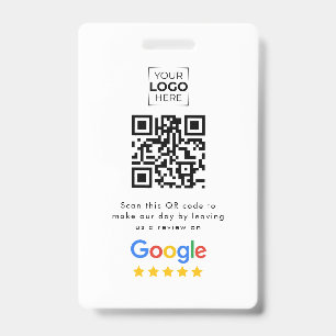 Google Review QR Code Business Review  Badge