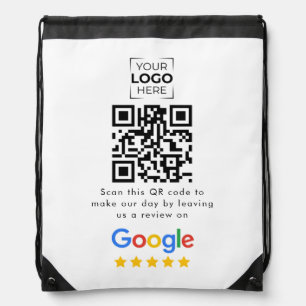 Google Review QR Code Business Review  Drawstring Bag