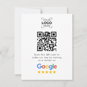 Google Review QR Code Business Review  RSVP Card