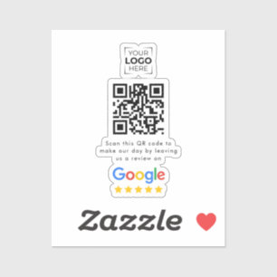 Google Review QR Code Business Review Sticker