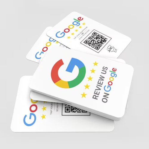 Google Review QR Code Tap to Review Google Ratings Business Card