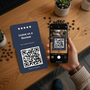 Google Review QR CodeCustom Leave Us a Review Square Business Card