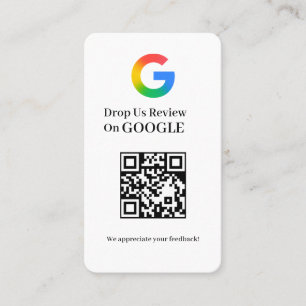 Google Review QR Customer Feedback Business Style Card