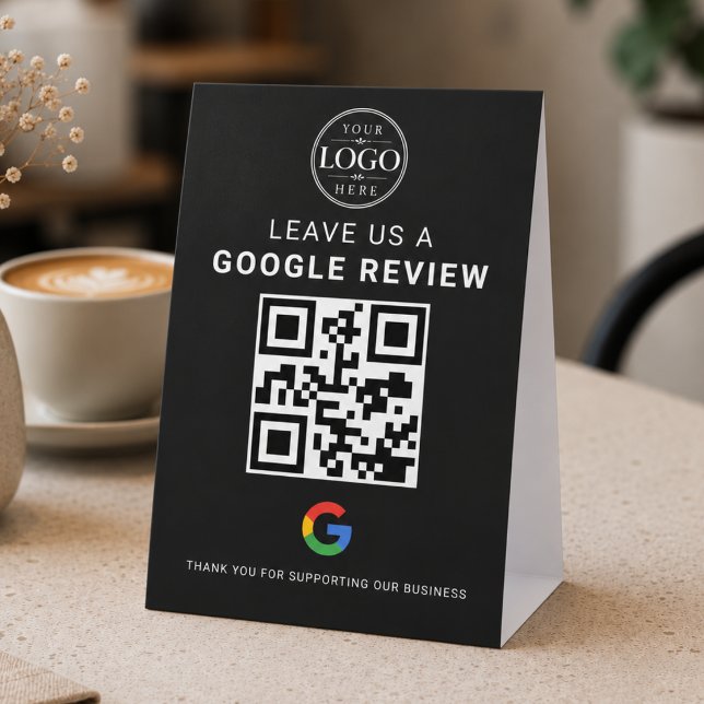 Google Review QR Display Paper Table Tent (Creator Uploaded)