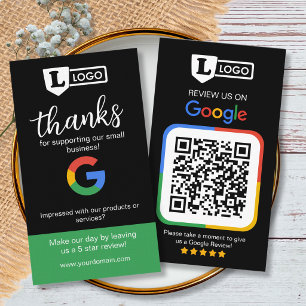 Google Review Request Card with Logo Card