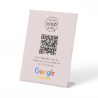 Google Review Request | QR Code Business Logo Pink