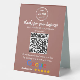 Google Review Request Table Top Feedback Signage Tent