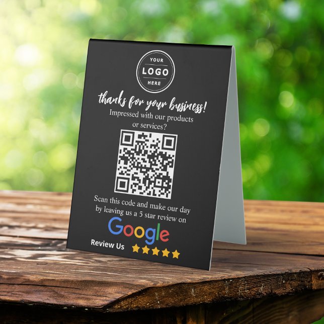 Google Review Request Table Top Signage Tent (Google Review Request Table Top Signage Table Tent Sign. Get more reviews for your small business)