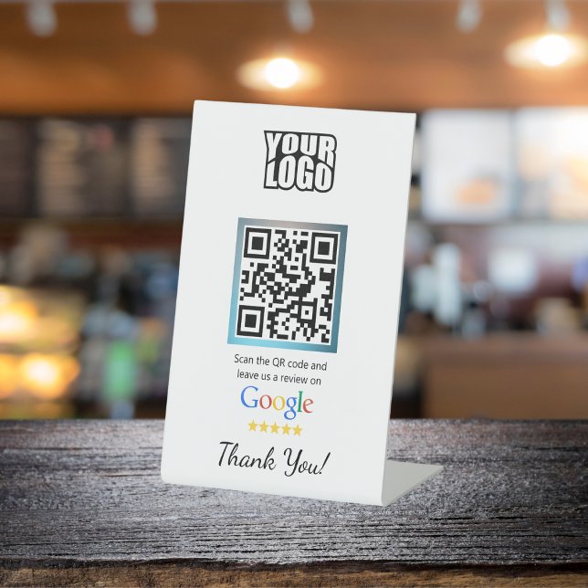 Google Review Stand With QR Code Pedestal Sign (Creator Uploaded)