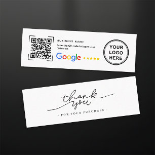 Google Review Thank You Mini Business Inserts