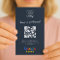 Google Review us Business Thank You QR Code Navy