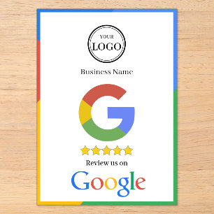 Google Review With QR Code Link Business Card Acrylic Invitations