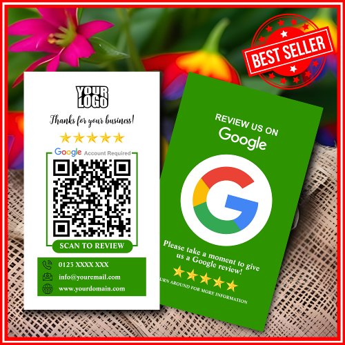 Google Reviews Business Card