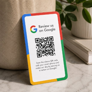 Google Reviews Business Card   QR Code Review Link