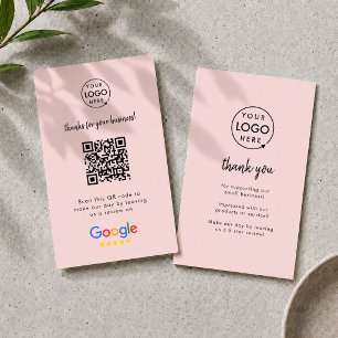Google Reviews Business Card QR Code Review Link