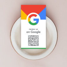Google Reviews Business Card | QR Code Review Link