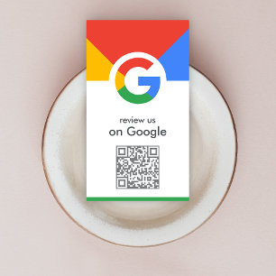 Google Reviews Business Card QR Code Review Link