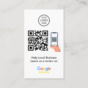 Google Reviews Business Feedback QR Code Card