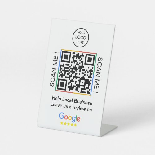 Google Reviews  Business Feedback QR Code Pedesta Pedestal Sign