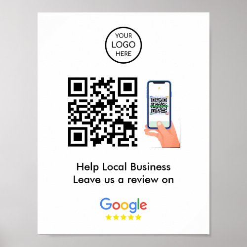 Google Reviews  Business Feedback QR Code Poster