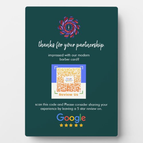 Google Reviews  Business Rating Request GreenQR P Plaque