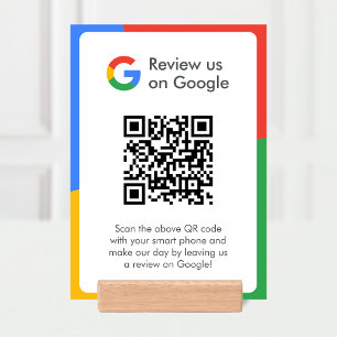 Google Reviews Business Review Link QR Code Holder