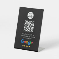 Google Reviews   Business Review Link QR Code Pede Pedestal Sign