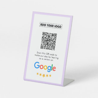 Google Reviews | Business Review Link QR Code Pedestal Sign