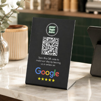 Google Reviews | Business Review Link QR Code Pedestal Sign