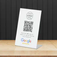 Review us on Google hotel door hanger with Google review QR code