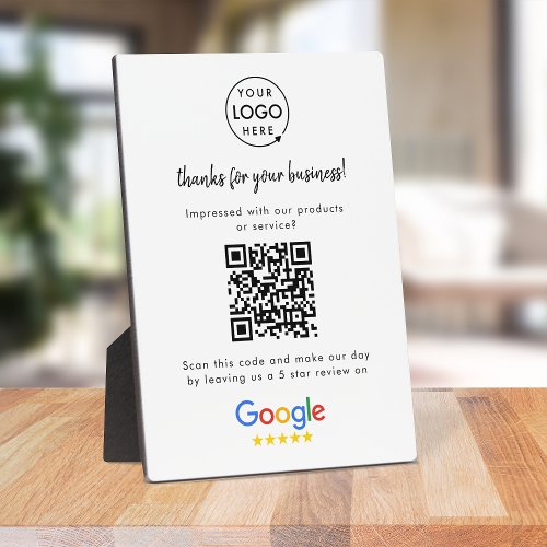 Google Reviews  Business Review Link QR Code Plaque