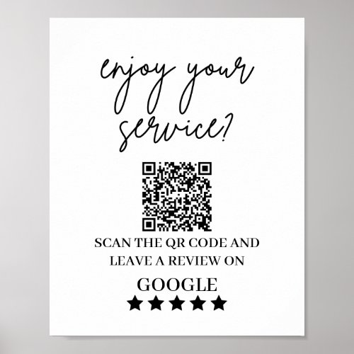 Google Reviews  Business Review Link QR Code sign