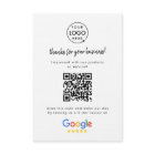 Google Reviews Enclosure Card | QR Code Insert