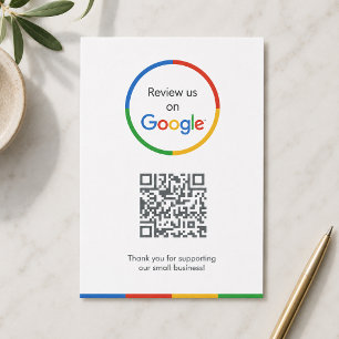 Google Reviews Enclosure Card   QR Code Insert
