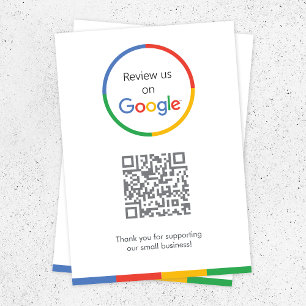 Google Reviews Enclosure Card   QR Code Insert