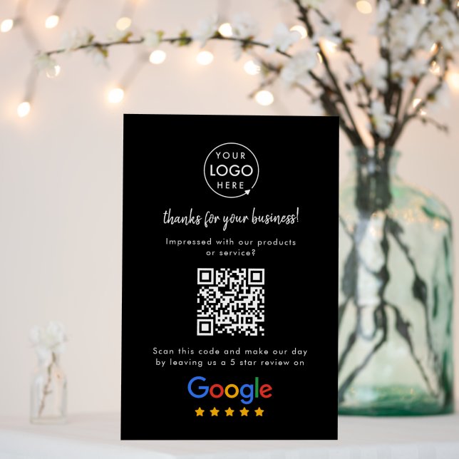 Google Reviews Foam Sign | QR Code Display Board (In Situ (Wedding))