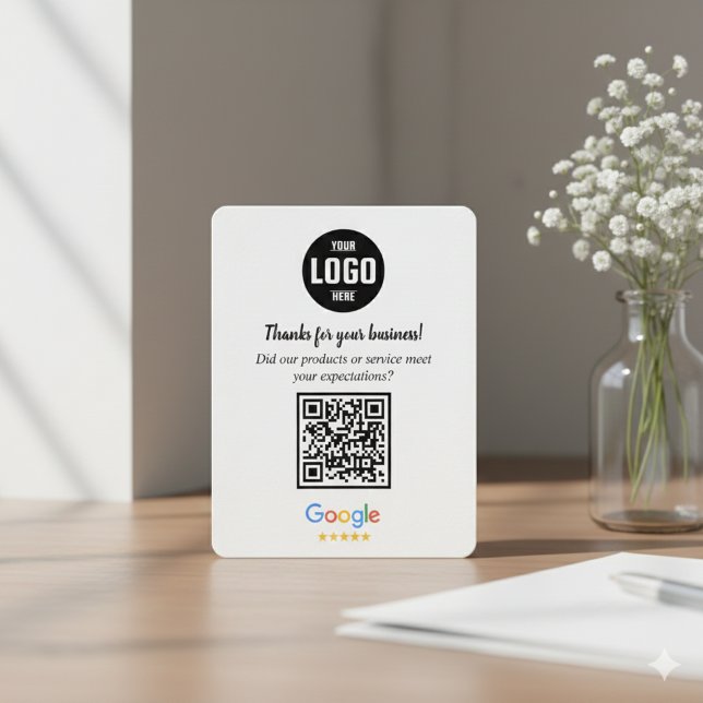 Google Reviews QR Code Business Enclosure Card (Google Reviews QR Code Business Enclosure Card)