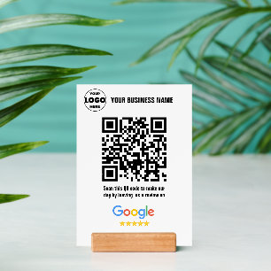 Google Reviews QR Code Sign   Thank You Business  Holder