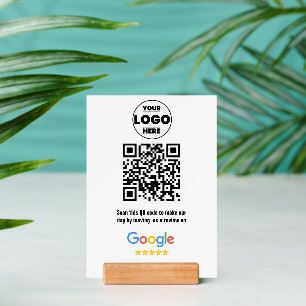 Google Reviews QR Code Sign Thank You Business Holder
